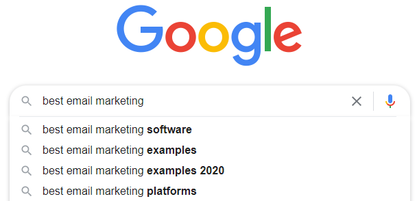 بهترین نرم افزار ایمیل مارکتینگ در جستجوی گوگل